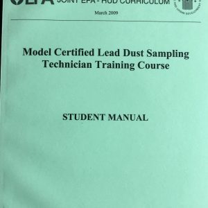 Cover page of a lead dust sampling technician course manual