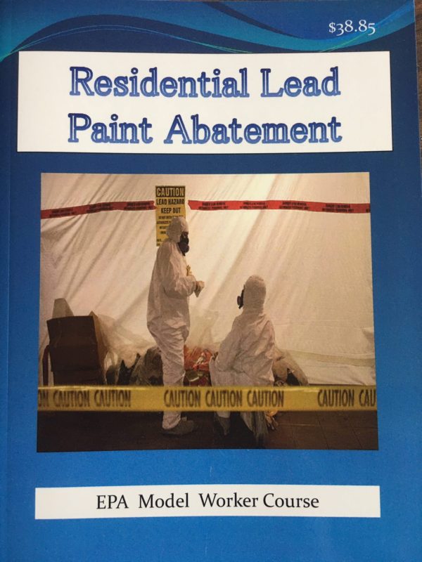 Cover page of a residential lead paint abatement technician course manual