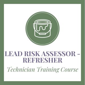 Lead risk assessor- refresher, technician training course graphic.